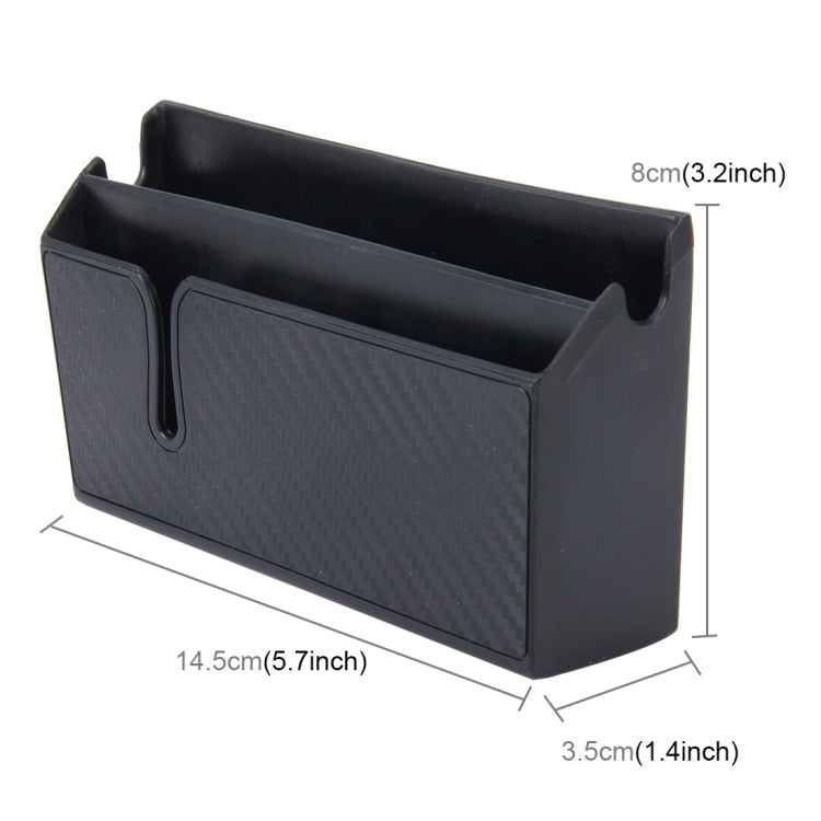 Car EVA Carrying Organizer Storage Double-layer Sticker Bag for Phone Coin Key and Other Small Items(Big Size), Big Size