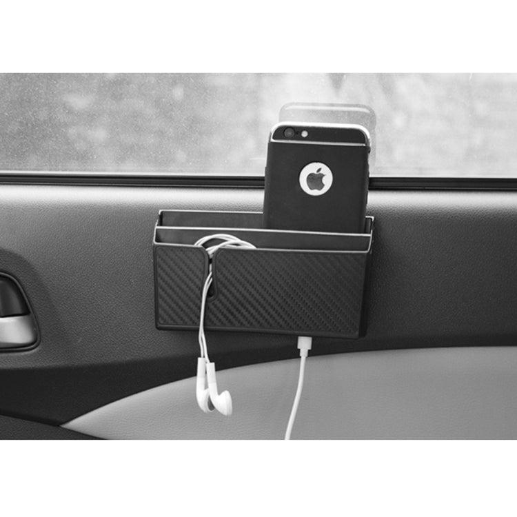 Car EVA Carrying Organizer Storage Double-layer Sticker Bag for Phone Coin Key and Other Small Items(Big Size), Big Size