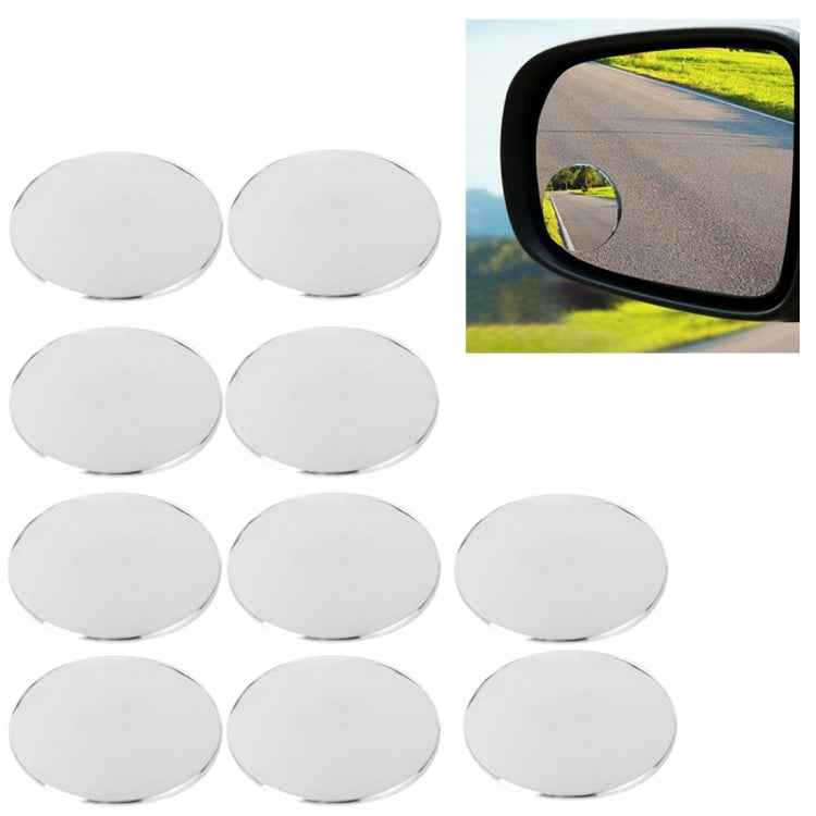10 PCS Car Blind Spot Rear View Wide Angle Mirror, Diameter: 5.5cm