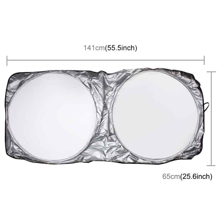 6 in 1 Summer Accessories Coated Silver Car Sun Shade Cloth Set