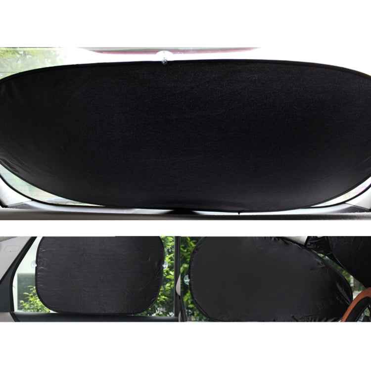 6 in 1 Summer Accessories Coated Silver Car Sun Shade Cloth Set