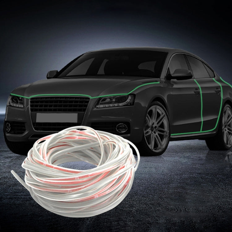 5m Car Luminous PVC Chrome Decoration Door & Window Seal Decorative Strip, 5m Luminous PVC