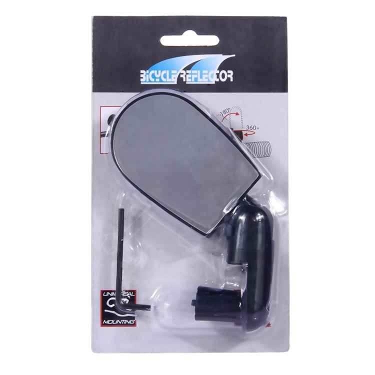 2 PCS Mini Universal Adjustable Rear View Mirror Rear Reflector for Bicycle / Mountain Bike