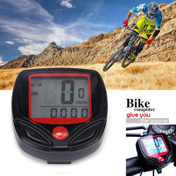 English Waterproof 14 Function Cycle Computer LCD Odometer Speedometer, SD-548B