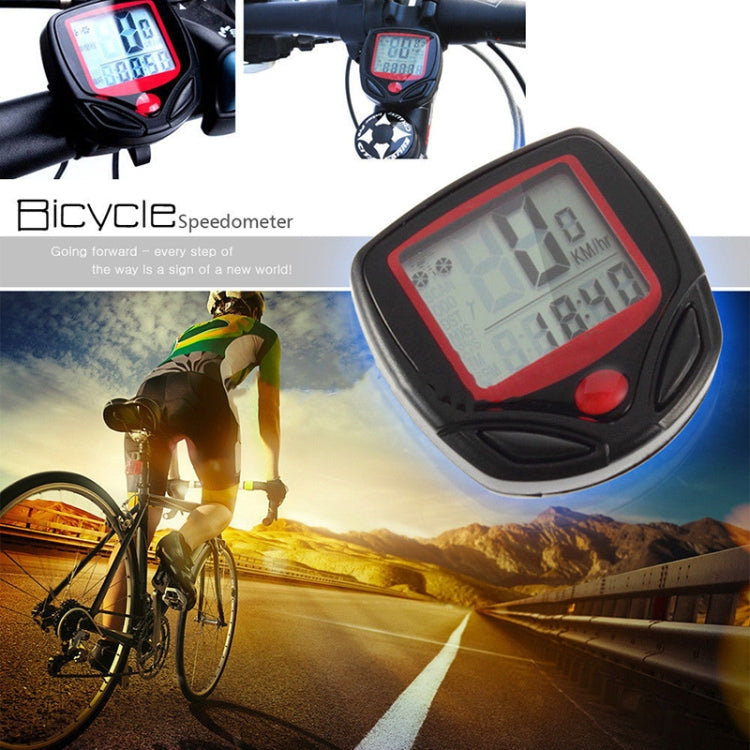 English Waterproof 14 Function Cycle Computer LCD Odometer Speedometer, SD-548B
