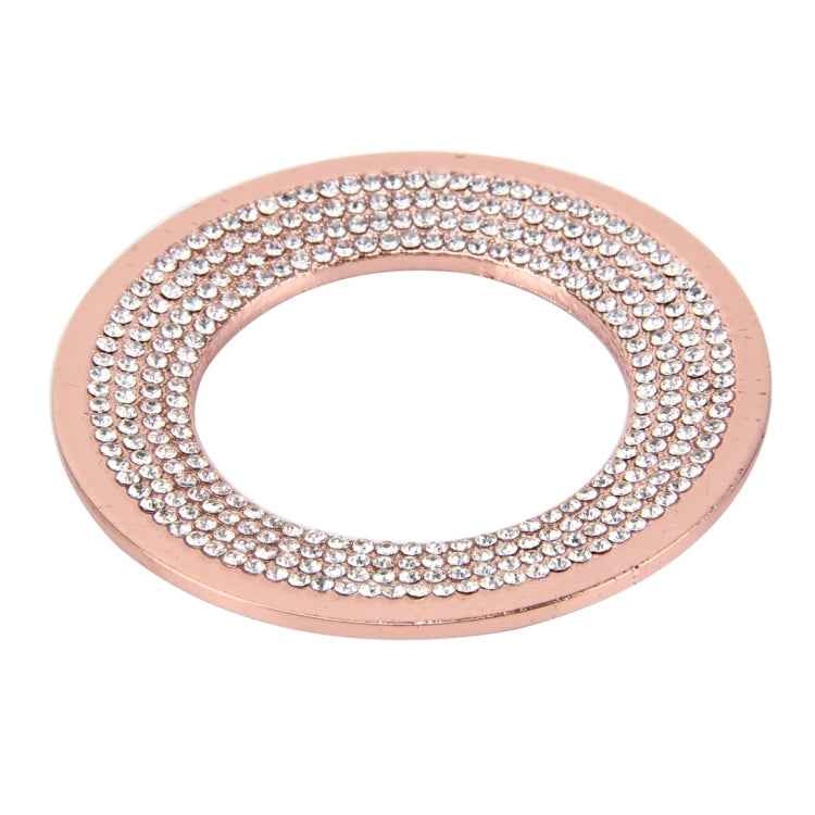 Car Aluminum Steering Wheel Decoration Ring with Diamonds For Volkswagen