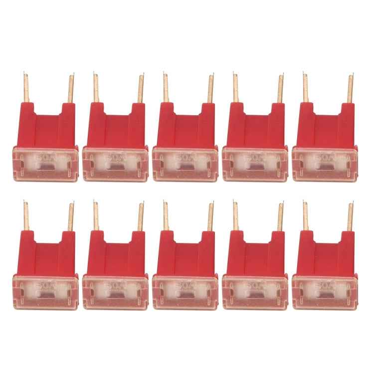 10 PCS 50A 32V Car Add-a-circuit Fuse Tap Adapter Blade Fuse Holder, 50A 32V