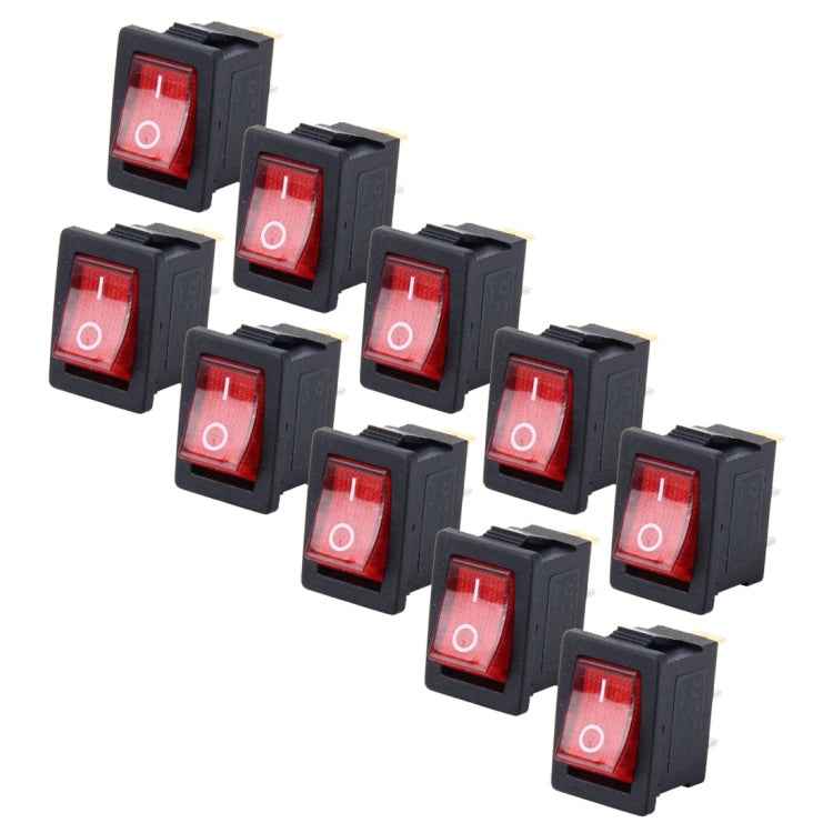 10 PCS Car Auto Universal DIY 3 Pin Boat Cap OFF- ON Push Button