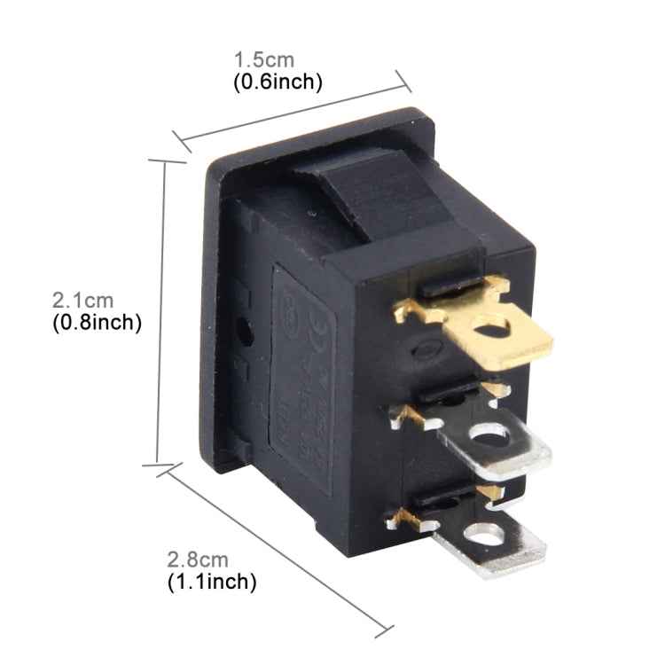 10 PCS Car Auto Universal DIY 3 Pin Boat Cap OFF- ON Push Button