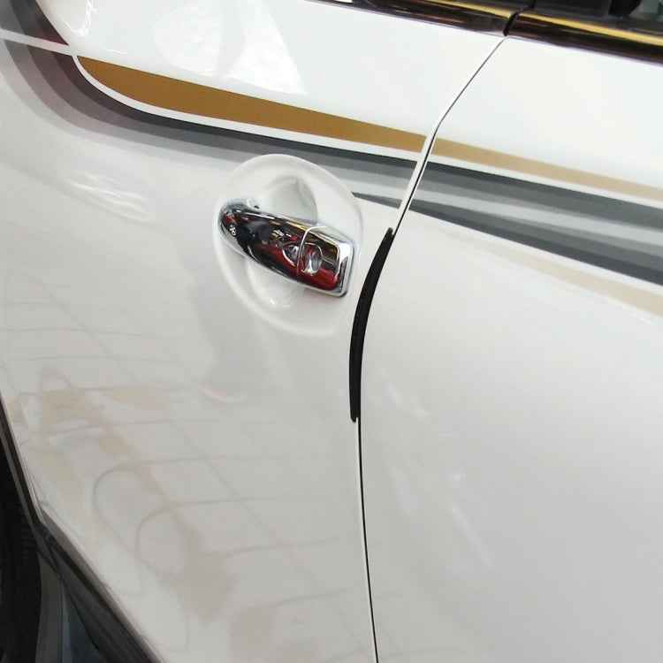 FR JG-031 8 PCS Rubber Car Side Door Edge Protection Guards Cover Trims Stickers