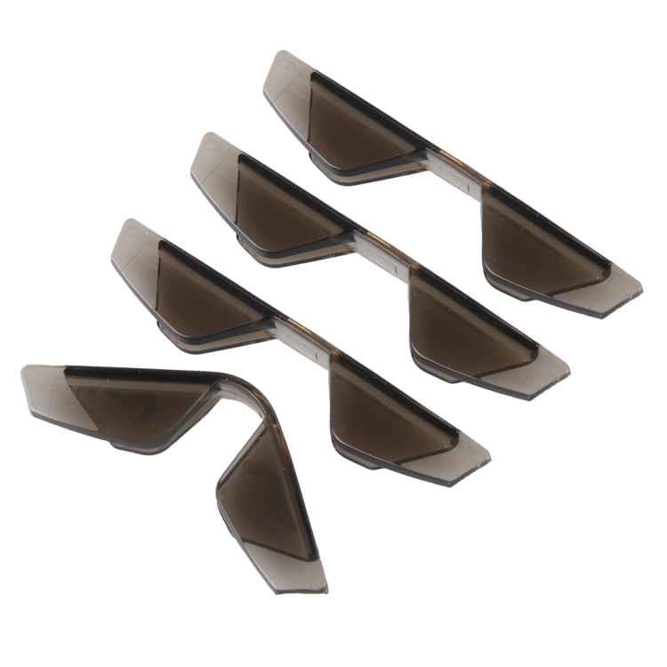 3R 3R-2107 4 PCS Rubber Car Side Door Edge Free Bending Protection Guards Cover Trims Stickers