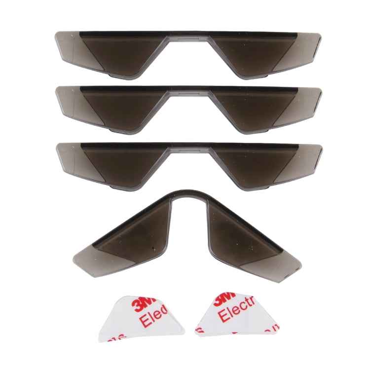 3R 3R-2107 4 PCS Rubber Car Side Door Edge Free Bending Protection Guards Cover Trims Stickers