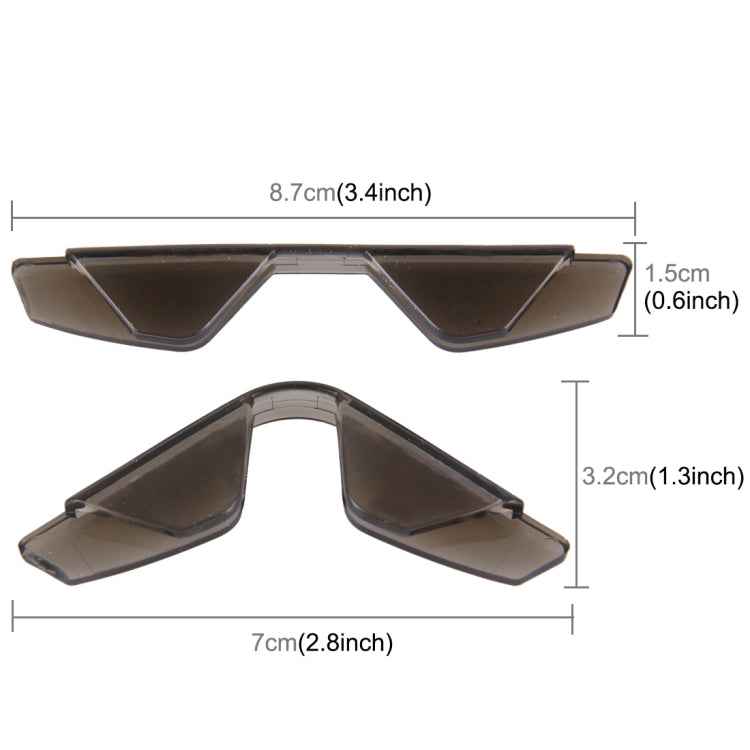 3R 3R-2107 4 PCS Rubber Car Side Door Edge Free Bending Protection Guards Cover Trims Stickers