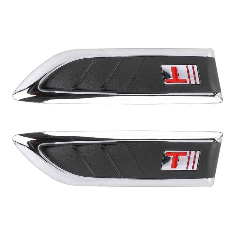 2 PCS Car Side Air Intake Flow Vent Fender Decorative Stickers Cover