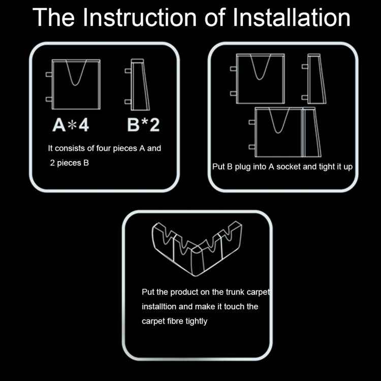 DM-018 4 PCS Assembly Multi-functional Vehicle Protection Stabilization Organization Storage High Quality Holder Kit