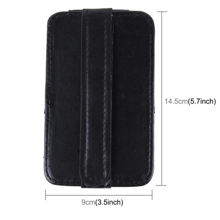 FUDAOCHE Multi-functional Auto Car Sun Visor Sunglasses Holder Card CD Storage Holder Pouch Bag