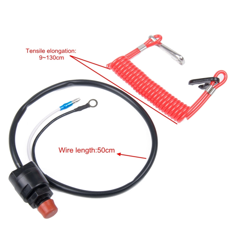 Universal Stop Switch + Safe Lanyard for ATV Boat, A1033