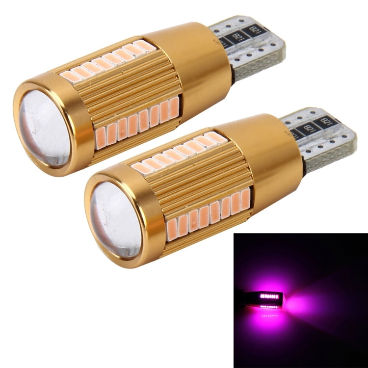 2 PCS T10 2W 180 LM 5500K Constant Current Car Clearance Light with 38 SMD-3014 Lamps, DC 12-16V, 38 SMD-3014 Lamps, T10+2W Blue Light