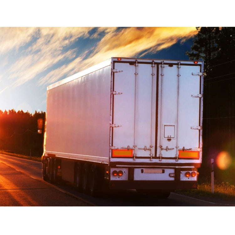 Car Auto Aluminum 55cm × 19cm Rear Warning Sign Sticker for Truck and Van, 55cm × 19cm