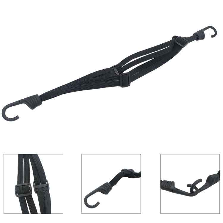 Motorcycle Elastic Fix Helmet Rope with 2 Hooks, Length: 60cm