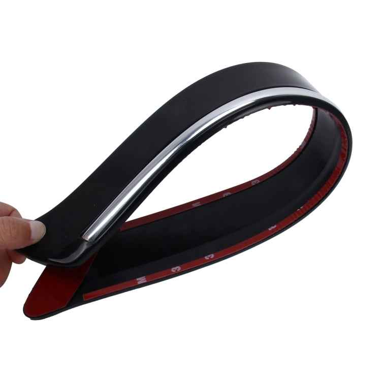 4 PCS Universal Car Auto Plastic Wrap Rubber Front Rear Body Bumper Guard Protector Strip Sticker