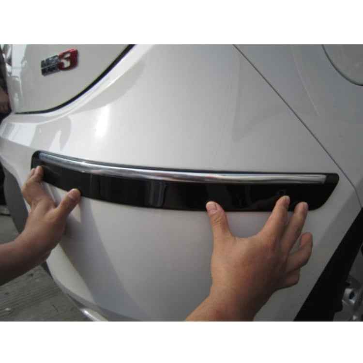 4 PCS Universal Car Auto Plastic Wrap Rubber Front Rear Body Bumper Guard Protector Strip Sticker