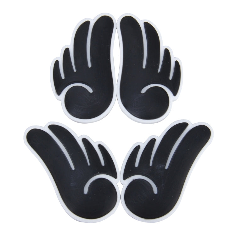 4 PCS Angel Wing Shape Cartoon Style PVC Car Auto Protection Anti-scratch Door Guard Decorative Sticker, Angel Wing