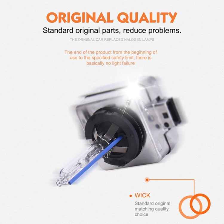 2 PCS D1R 35W 3800 LM 4300K HID Bulbs Xenon Lights Lamps, DC 12V