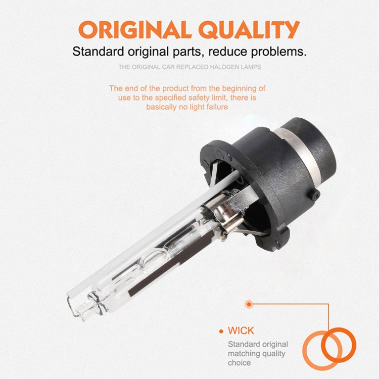 2 PCS D2R 35W 3800 LM 4300K HID Bulbs Xenon Lights Lamps, DC 12V, D2R