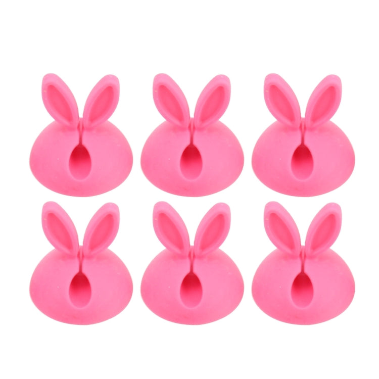6 PCS CC-941 Rabbit Shape Single Hole Cable Clips Holder, Cable Management System and Cord Organizer Solution, 6 PCS C Rabbit Shape(Pink), 6 PCS C Rabbit Shape(Green), 6 PCS C Rabbit Shape(Yellow)