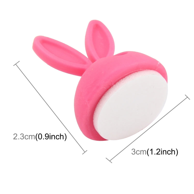 6 PCS CC-941 Rabbit Shape Single Hole Cable Clips Holder, Cable Management System and Cord Organizer Solution, 6 PCS C Rabbit Shape(Pink), 6 PCS C Rabbit Shape(Green), 6 PCS C Rabbit Shape(Yellow)