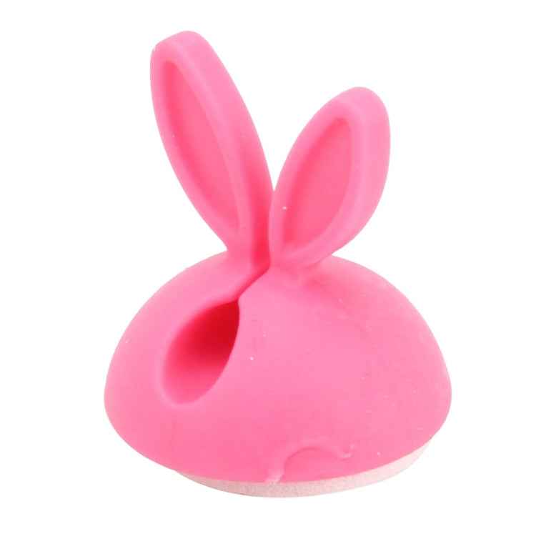 6 PCS CC-941 Rabbit Shape Single Hole Cable Clips Holder, Cable Management System and Cord Organizer Solution