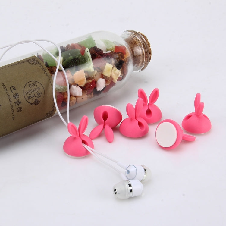 6 PCS CC-941 Rabbit Shape Single Hole Cable Clips Holder, Cable Management System and Cord Organizer Solution, 6 PCS C Rabbit Shape(Pink), 6 PCS C Rabbit Shape(Green), 6 PCS C Rabbit Shape(Yellow)