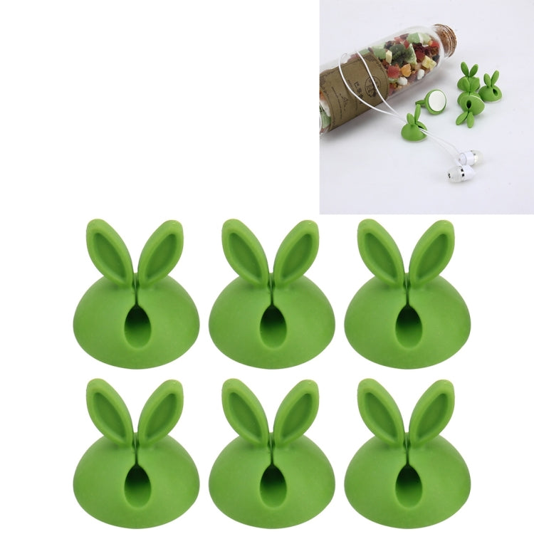 6 PCS CC-941 Rabbit Shape Single Hole Cable Clips Holder, Cable Management System and Cord Organizer Solution, 6 PCS C Rabbit Shape(Pink), 6 PCS C Rabbit Shape(Green), 6 PCS C Rabbit Shape(Yellow)