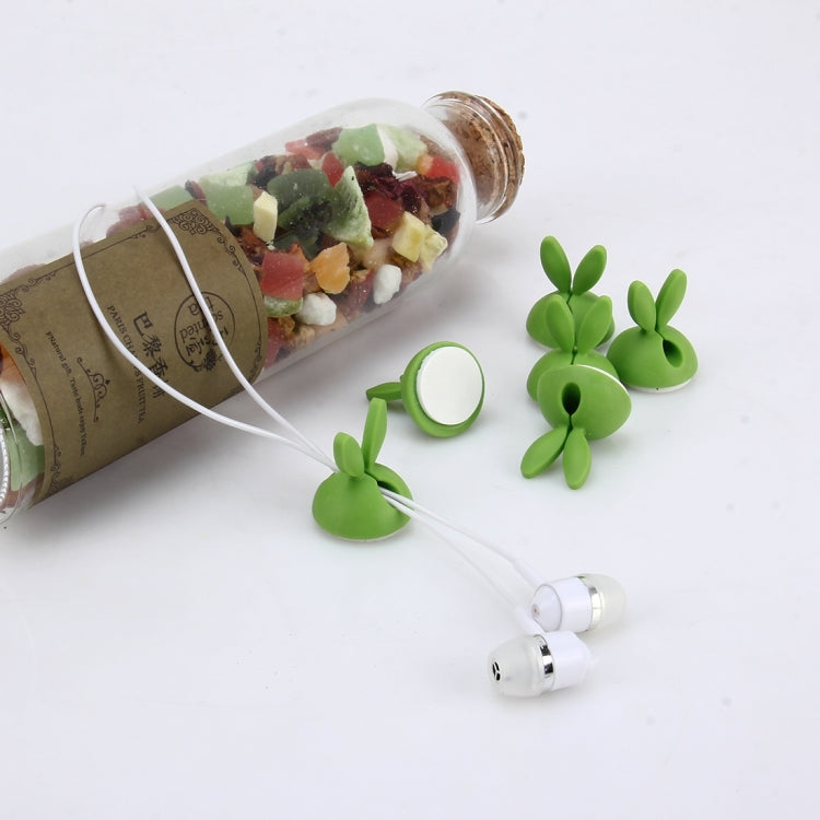 6 PCS CC-941 Rabbit Shape Single Hole Cable Clips Holder, Cable Management System and Cord Organizer Solution, 6 PCS C Rabbit Shape(Green), 6 PCS C Rabbit Shape(Yellow), 6 PCS C Rabbit Shape(Pink)
