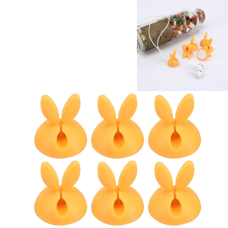 6 PCS CC-941 Rabbit Shape Single Hole Cable Clips Holder, Cable Management System and Cord Organizer Solution, 6 PCS C Rabbit Shape(Green), 6 PCS C Rabbit Shape(Yellow), 6 PCS C Rabbit Shape(Pink)