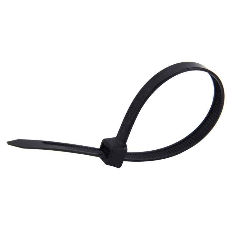 100pcs /Pack 8mm*200mm Nylon Cable Ties, 8mm*200mm Black