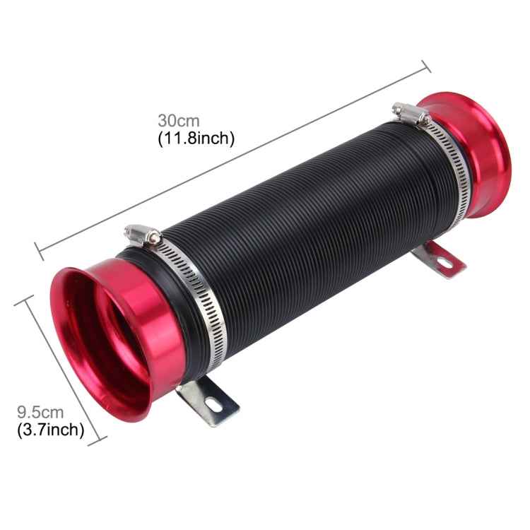 Car Auto Universal Tube Air Filter Adjustable Cold Air Injection Intake System Pipe Without Air Filter
