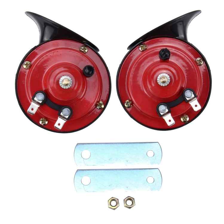 2 PCS SEGER Supertone 12V High Tone / Low Tone 118dB Twin Horn Kit with Bracket