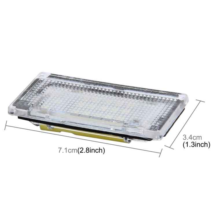 2 PCS License Plate Light with 18 SMD-3528 Lamps for BMW Mini COOPER R50/R52/R53