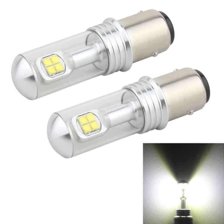 2 PCS 1157/BAY15D 40W 800 LM 6000K Car Turn Light Backup Light Brake Light with 8 CREE Lamps, DC 12V