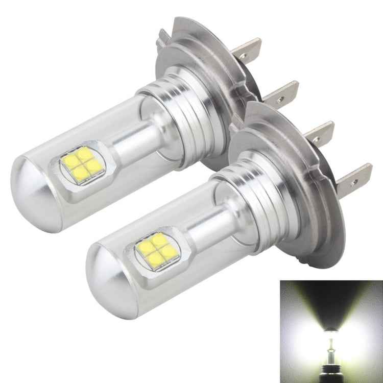 2 PCS H7 40W 800 LM 6000K 8 CREE LEDs Car Fog Lights, DC 12V
