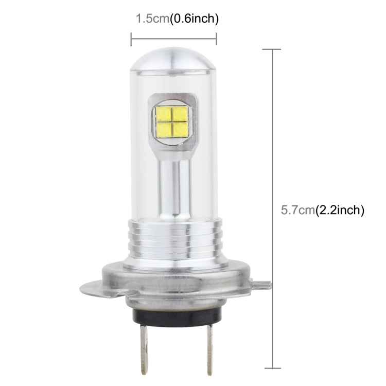 2 PCS H7 40W 800 LM 6000K 8 CREE LEDs Car Fog Lights, DC 12V