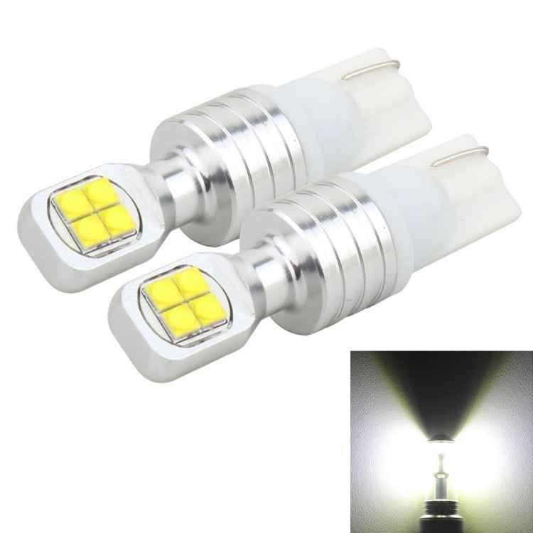 2 PCS T10/W5W 40W 800 LM 6000K Car Clearance Light Reading Light License Light with 8 Lamp, DC 12V