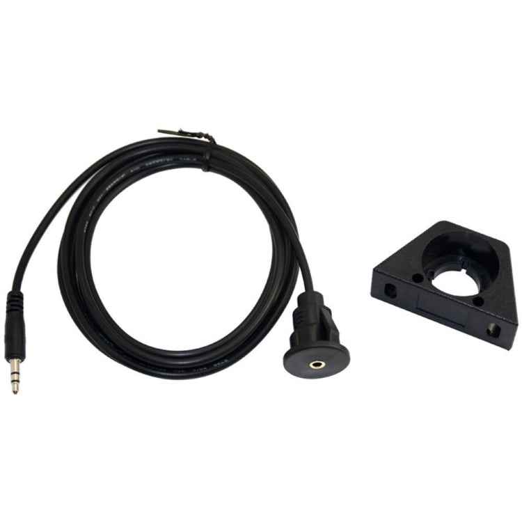 1m Car Truck Dashboard Flush Mount 3.5mm 1/8 AUX Audio Jack Extension Cable Kit