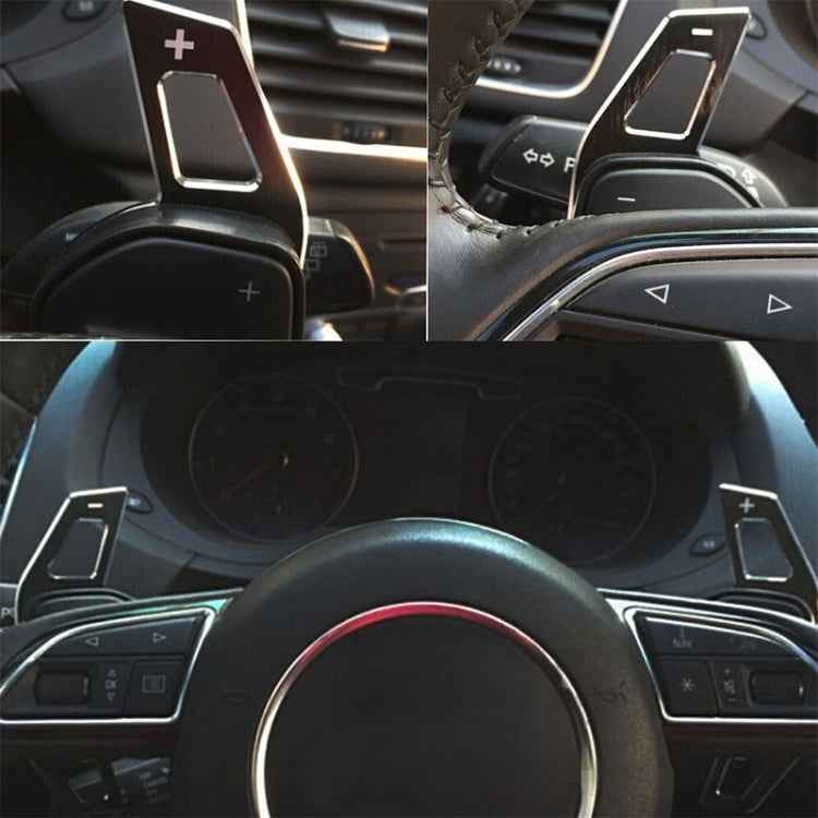 Car Modification Aluminum Paddle Shift Extensions for Audi A1-A7 / Q5 Steering Wheel Gear Shifters