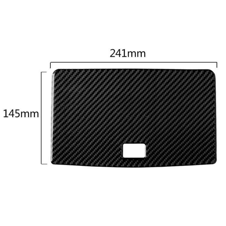 Car Carbon Fiber Console Navigation Panel Decorative Sticker for Mercedes-Benz W204 C Class 2007-2010