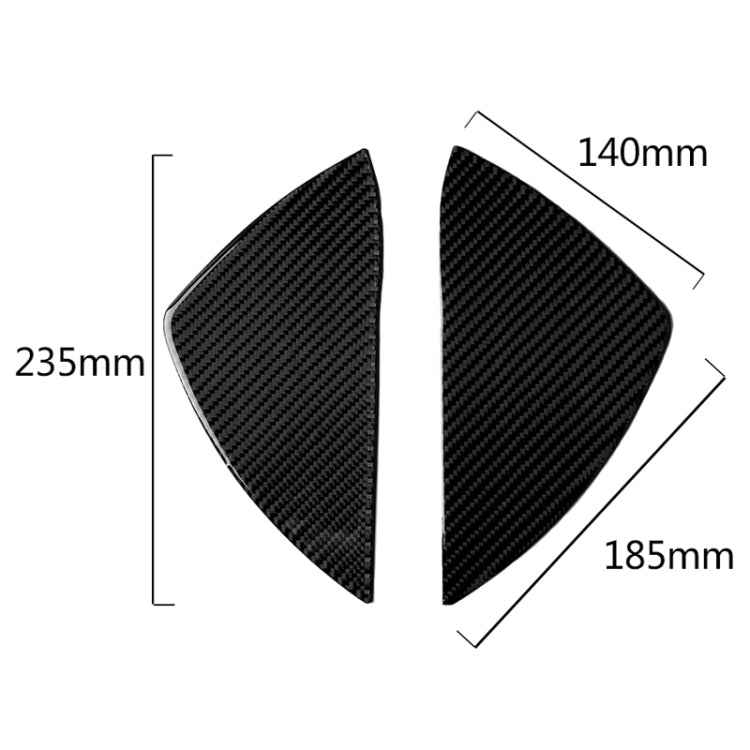 Car Carbon Fiber Front Door Slot Panel Decorative Sticker for Mercedes-Benz W204 C Class 2007-2013