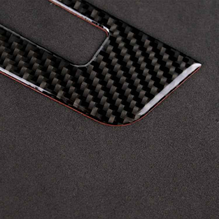 Car Carbon Fiber Central Control CD Panel Decorative Sticker for Mercedes-Benz W204 2011-2013 7-buttons