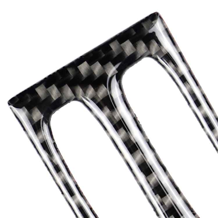 Car Carbon Fiber Intermediate Air Outlet Panel Decorative Sticker for Mercedes-Benz W204 2011-2013